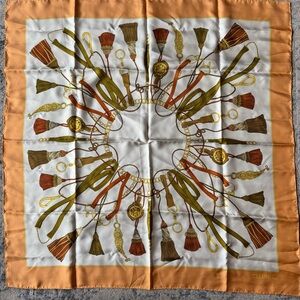 Vintage Celine Tassel and Chain Scarf